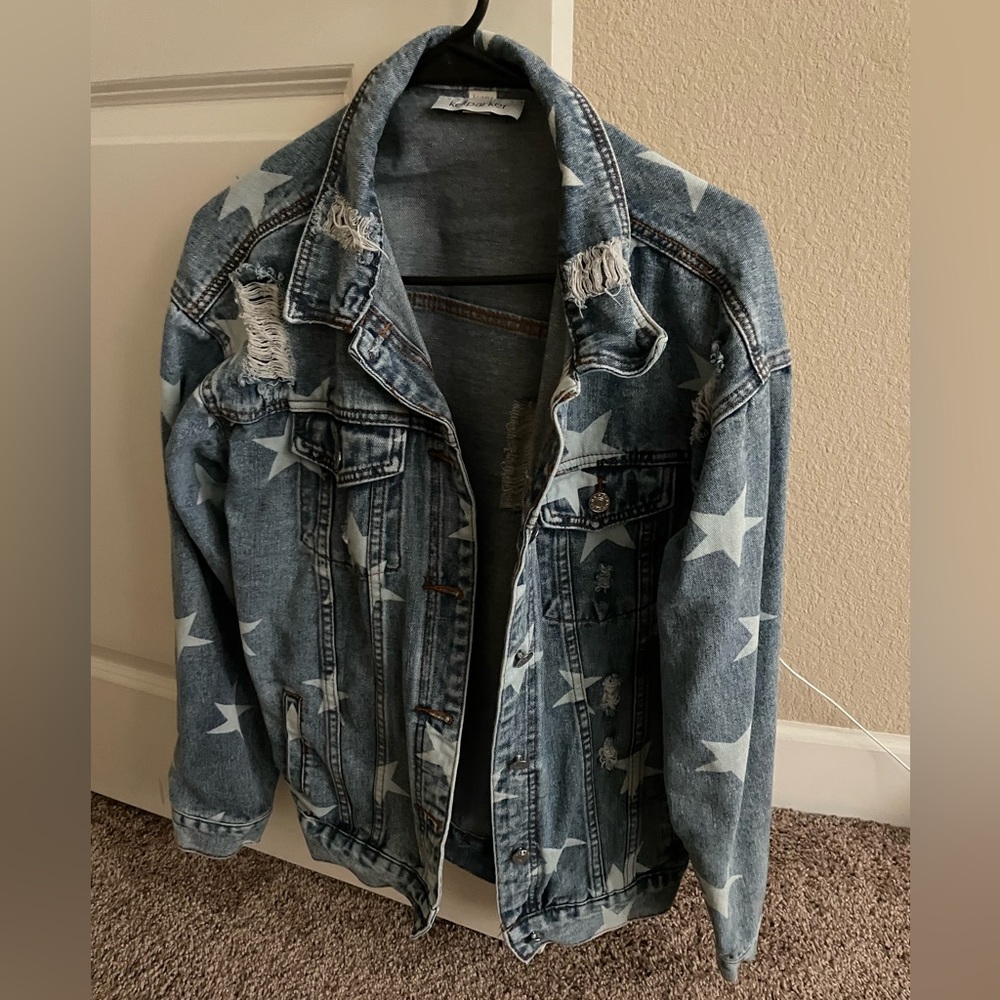 Kell Parker Distressed Denim Jacket
